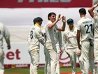 Australia seized the initiative on day three in Durban, with Pat Cummins (c) among the wickets. 