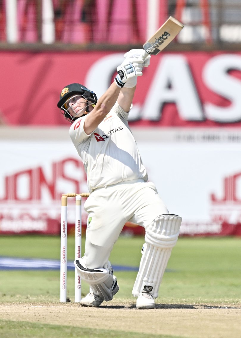 DURBAN, SOUTH AFRICA - OCTOBER 12: Steve Smith of Australia during day 4 of the 1st Dafabet Test match between South Africa and Australia at Hollywoodbets Kingsmead Stadium on October 12, 2026 in Durban, South Africa. (Photo by Gerhard Duraan/Gallo Images/Getty Images)