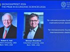 Americans Robert Hall and Michael Woodford have won the Nobel Prize for economics.