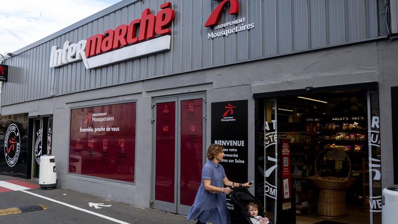 Intermarche's owner says food products have to be disposed of after fridges were set to defrost. (EPA PHOTO)