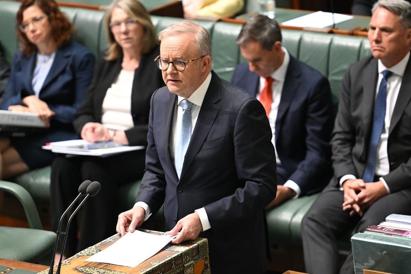 Prime Minister Anthony Albanese referenced Mr Frydenberg’s public comments in the House, insisting he was “campaigning openly against the frontbench”.