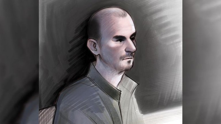 Ashley Paul Griffith, as shown in a court sketch at sentencing, has been yelled at in court. (7news Queensland/AAP PHOTOS)