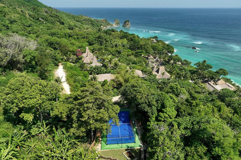 Nihi Sumba in Indonesia offers padel with a side of ocean and jungle.