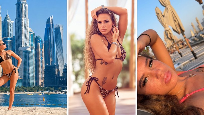 Influencer Brooke George in Instagram photos from her first visit to Dubai.