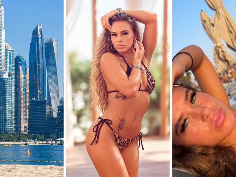 Influencer Brooke George in Instagram photos from her first visit to Dubai.