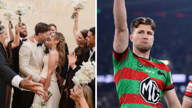 South Sydney Rabittohs player Jai Arrow has married his partner Berina Colakovic in a joyful Italian ceremony, months after the NRL star was diagnosed with motor neurone disease.