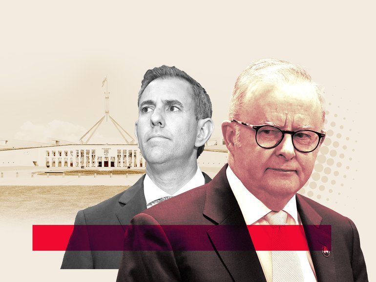 Jim Chalmers and Anthony Albanese.