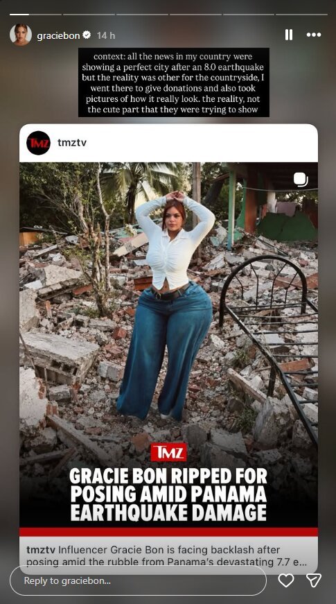The influencer responded to wide-spread backlash.