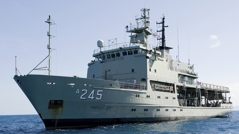 The Australian Defence Force said the camera was found in a cabin of the HMAS Leeuwin.