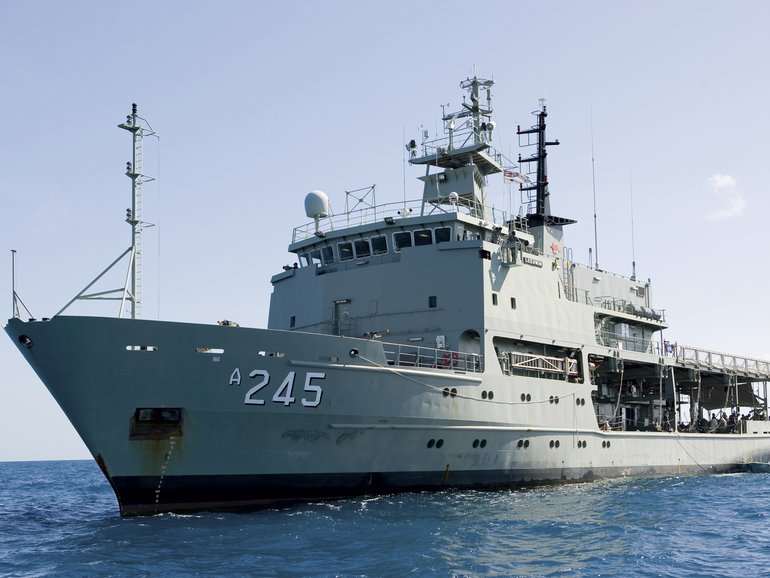 The Australian Defence Force said the camera was found in a cabin of the HMAS Leeuwin.