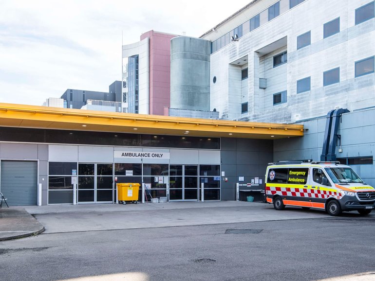 Hospital staff extinguished the flames after a 54-year-old man was allegedly set on fire in the Randwick hospital. 