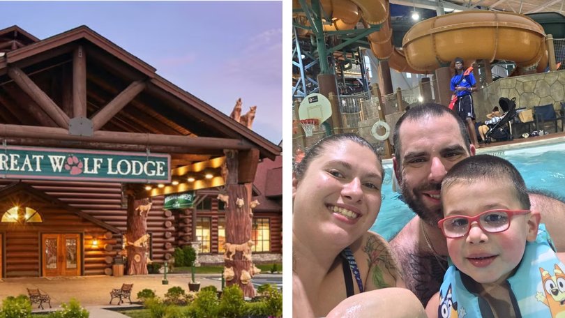 Metallica Rose Harrison, 27, who allegedly stabbed her husband, Charles Harrison, and their three-year-old son to death at the Great Wolf Lodge in the Pocono Mountains.