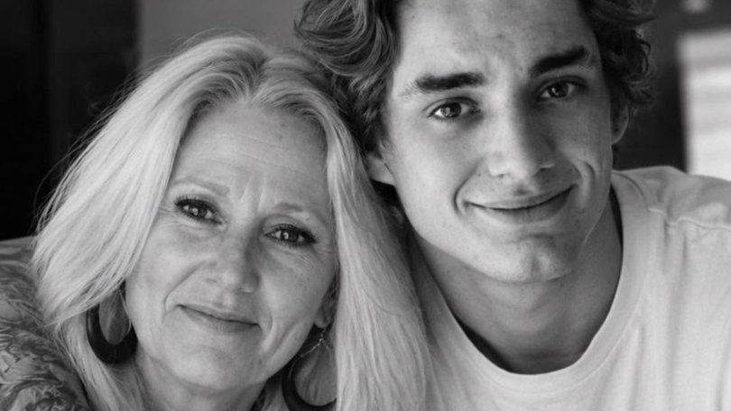 Shannon Royal is pictured with his mother, Nicole.