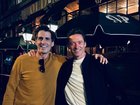 Andy Lee at his New York venue Old Mates Pub in June 2025 with Hugh Jackman who is co-owner and investor.