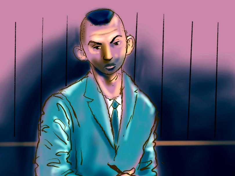 A friend told the jury Mr Lamarre-Condon claimed he would be ‘set up’ over two men going missing. Court Sketch: NewsWire / Rocco Fazzari