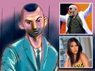 An accused killer had a ‘fascination’ with celebrities, with a court told of his post with a member of the Kardashian family and bid to meet a famous rapper.