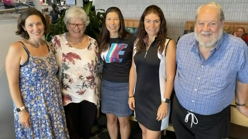 Rosemary Franzidis (second from left) pictured with her family.