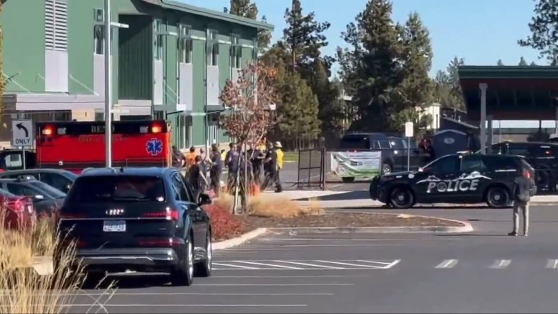 At least four people, including three children, have been killed after a gunman opened fire at a school in Oregon.