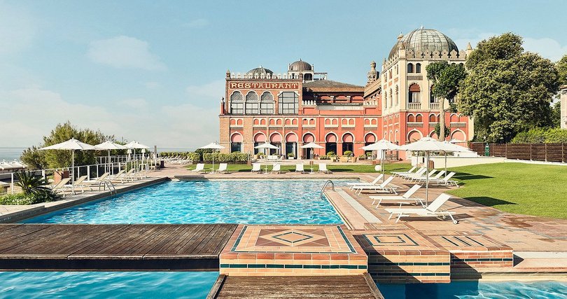 Trinny Woodall spent her summer holidays with her parents at the Excelsior Hotel Lido Resort.