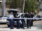 Police on the scene of a shooting near Constitution Road in Dulwich Hill.