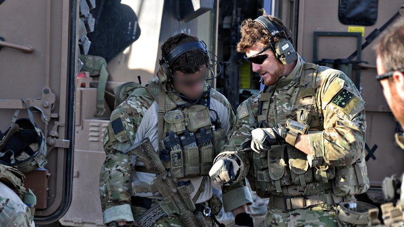 Mr Roberts-Smith shortly before the 2010 battle of Tizak, where he would earn his Victoria Cross.