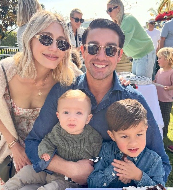 Jennifer and Bryce Burnham with their sons Barron (left) and Baxter.