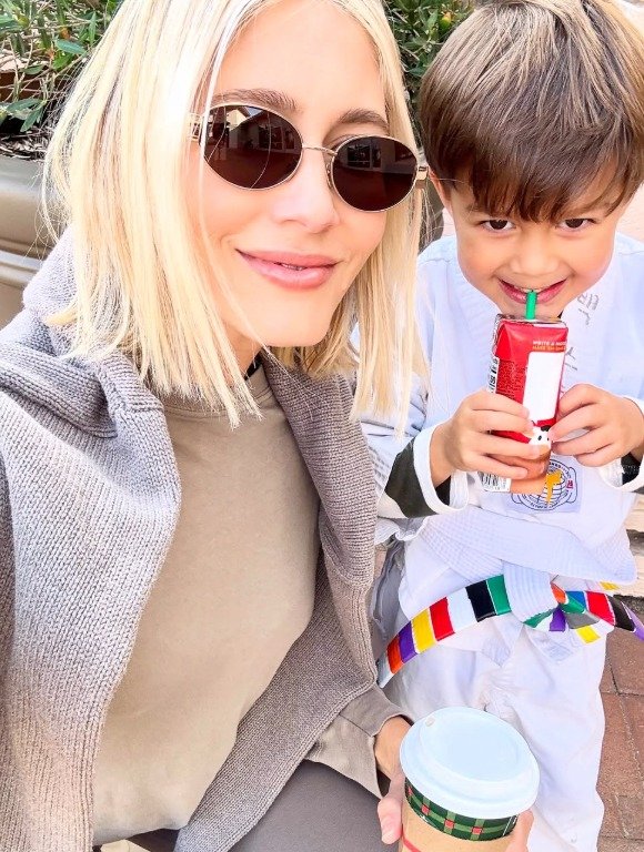 Jennifer Burnham and her son Baxter.