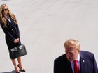 President Donald Trump says he told press secretary Katie Zacharia to reconsider her role. (AP PHOTO)