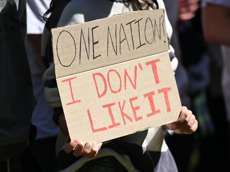 Australian artists say they're increasingly troubled by political misappropriation of their music. (Dean Lewins/AAP PHOTOS)