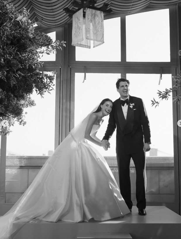 The Instagram carousel was captioned, ‘JUST MARRIED’.