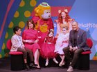 Little Telethon stars Aiden Narsico, Olivia Street and Paige McKay meet Natalie Barr, Fat Cat, Emma Memma and Larry Emdur.