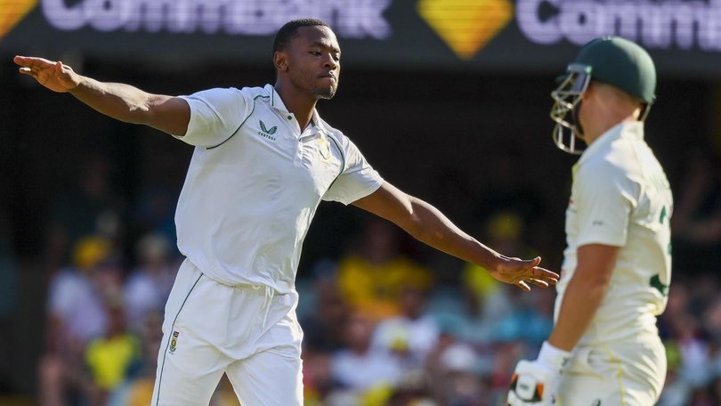 Kagiso Rabada is a danger to Australia's hopes of wrapping up the Test series against South Africa. (AP PHOTO)