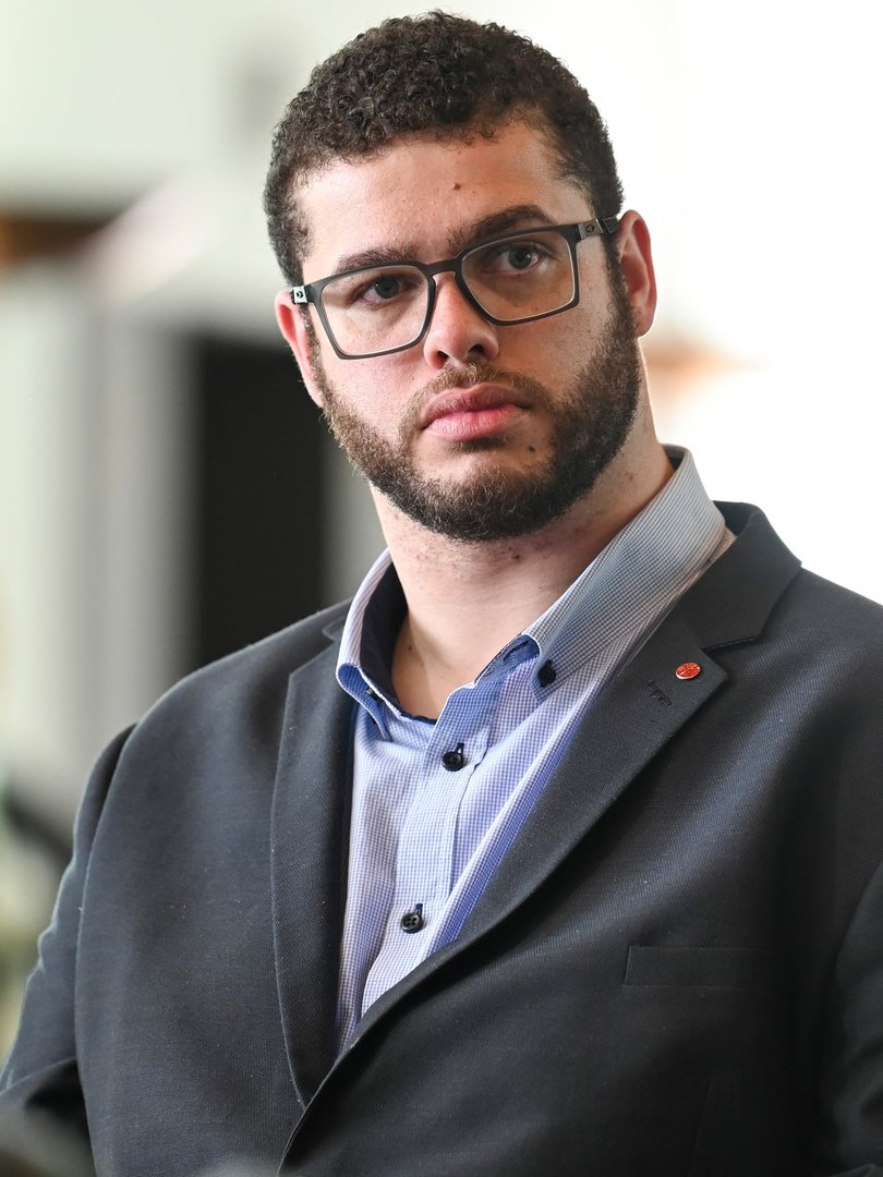 Senator Jordon Steele-John rejects the allegations against him. Picture: NewsWire / Martin Ollman