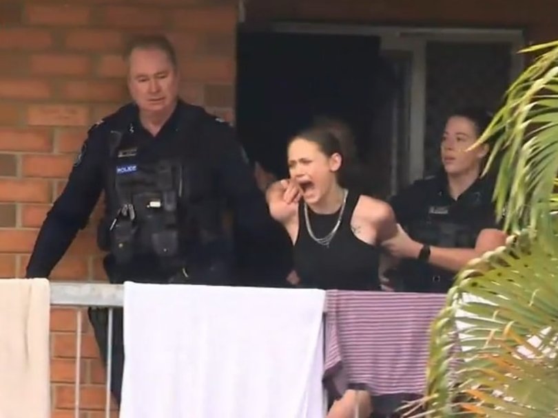 The dog owner was arrested on an unrelated matter, soon after speaking to Nine News about the dog attack incident. Picture: 9News