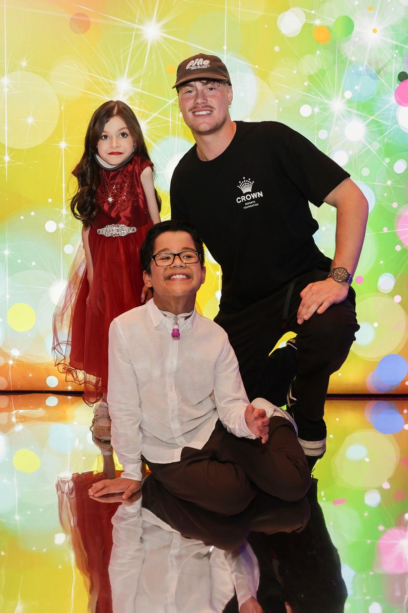 Telethon stars Olivia Street and Aiden Narsisco with Harley Reid.