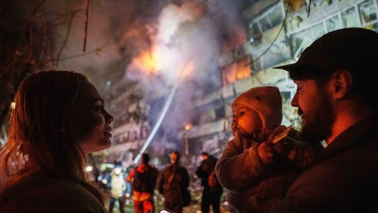 A Russian air strike has killed one person and injured two in Ukraine's capital of Kyiv . (AP PHOTO)