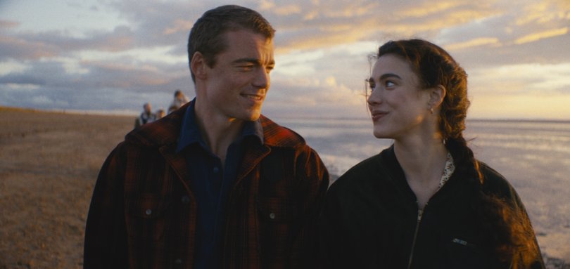 Gabriel Basso and Margaret Qualley in Love of Your Life.