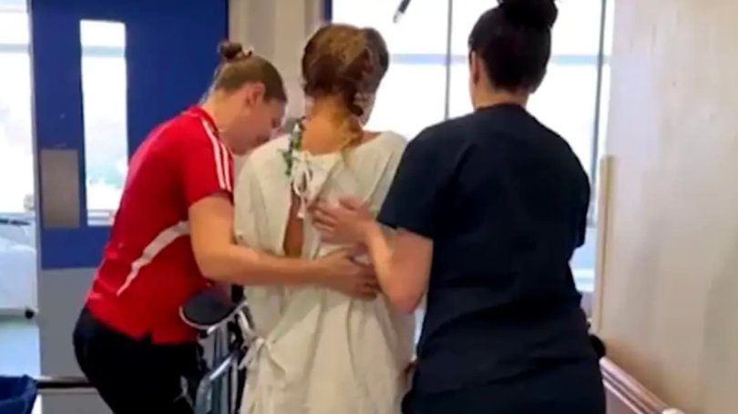 The mother of one spent 10 days in an induced coma and underwent 11 surgeries as part of her recovery from the attack. Picture: 60 Minutes