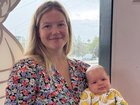 Shark attack survivor Leah Stewart has celebrated a heartwarming milestone four months after the horror encounter that led to her losing an arm.