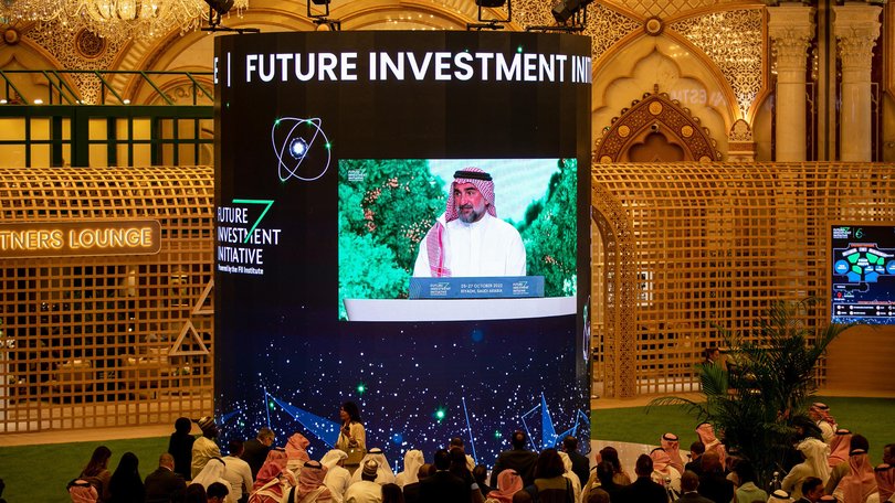 Public Investment Fund governor Yasir Al-Rumayyan at a previous Future Investment Initiative forums in Riyadh.