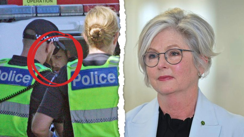 The driver who allegedly rammed Independent MP Helen Haines with a four-wheel-drive outside her Victorian electorate office has been identified as Brendan Nugent.