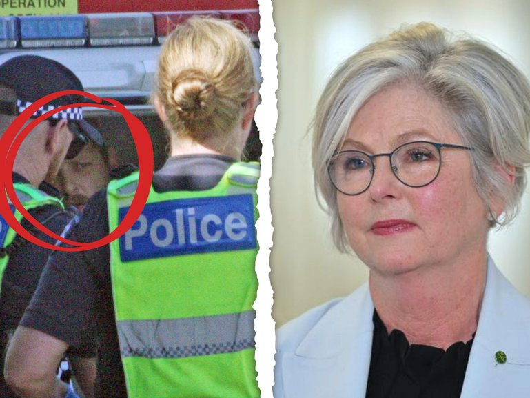 The driver who allegedly rammed Independent MP Helen Haines with a four-wheel-drive outside her Victorian electorate office has been identified as Brendan Nugent.