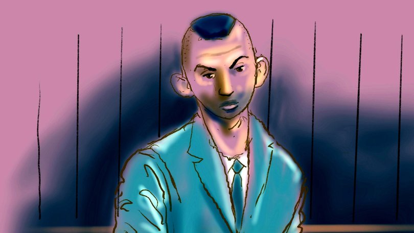 Mr Lamarre-Condon’s trial continues. Court sketch: NewsWire / Rocco Fazzari