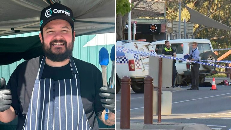 The local barber has revealed how he disarmed the alleged attacker, what he said to keep him calm and the extraordinary actions of another bystander.