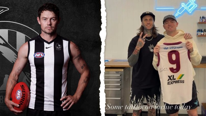 Lachie Neale has teased fresh Lions ink weeks after joining Collingwood.