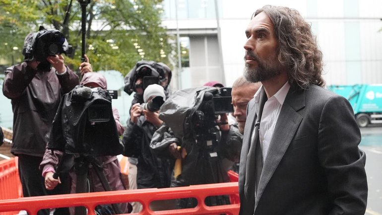 Russell Brand denies all allegations and says he never engaged in non-consensual sexual activity. (AP PHOTO)