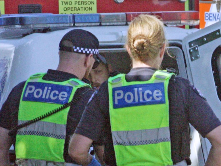 Victoria Police have charged 43-year-old Brendan Nugent after he allegedly hit Independent MP Helen Haines with his car on Monday.