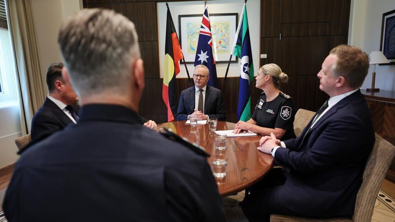 Prime Minister Anthony Albanese met with senior security officials in Melbourne after the attack. 