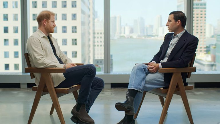 The 42-minute interview's publication coincided with a juge royal event in the UK.