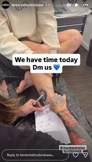 Lachie Neale prepares to update his premiership ink.